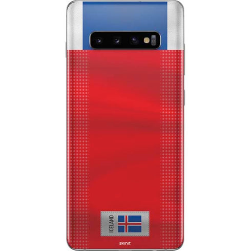 Iceland Soccer Flag Galaxy S10 Plus Skin